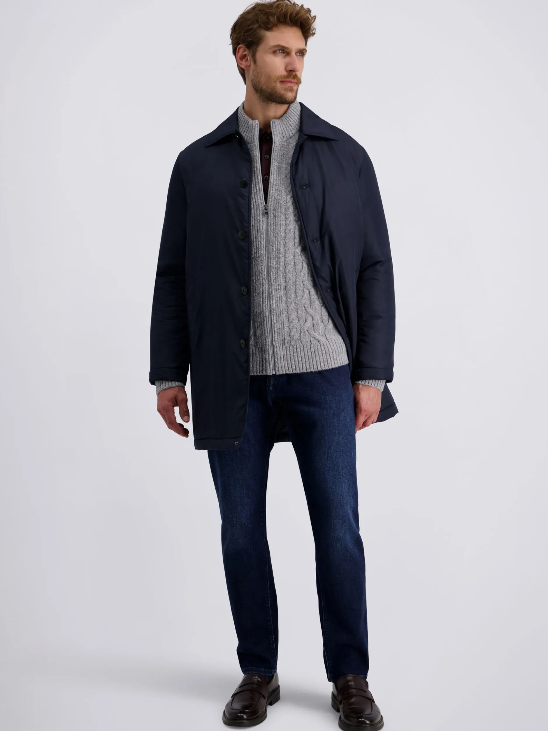 Pierre Cardin Herren Strickjacke in marine