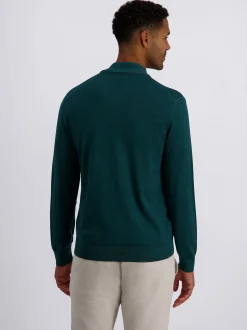 Pierre Cardin Herren Strickjacke in petrol