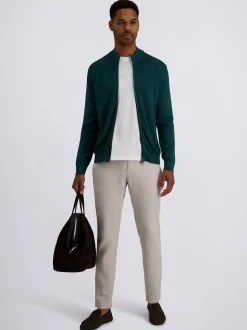 Pierre Cardin Herren Strickjacke in petrol