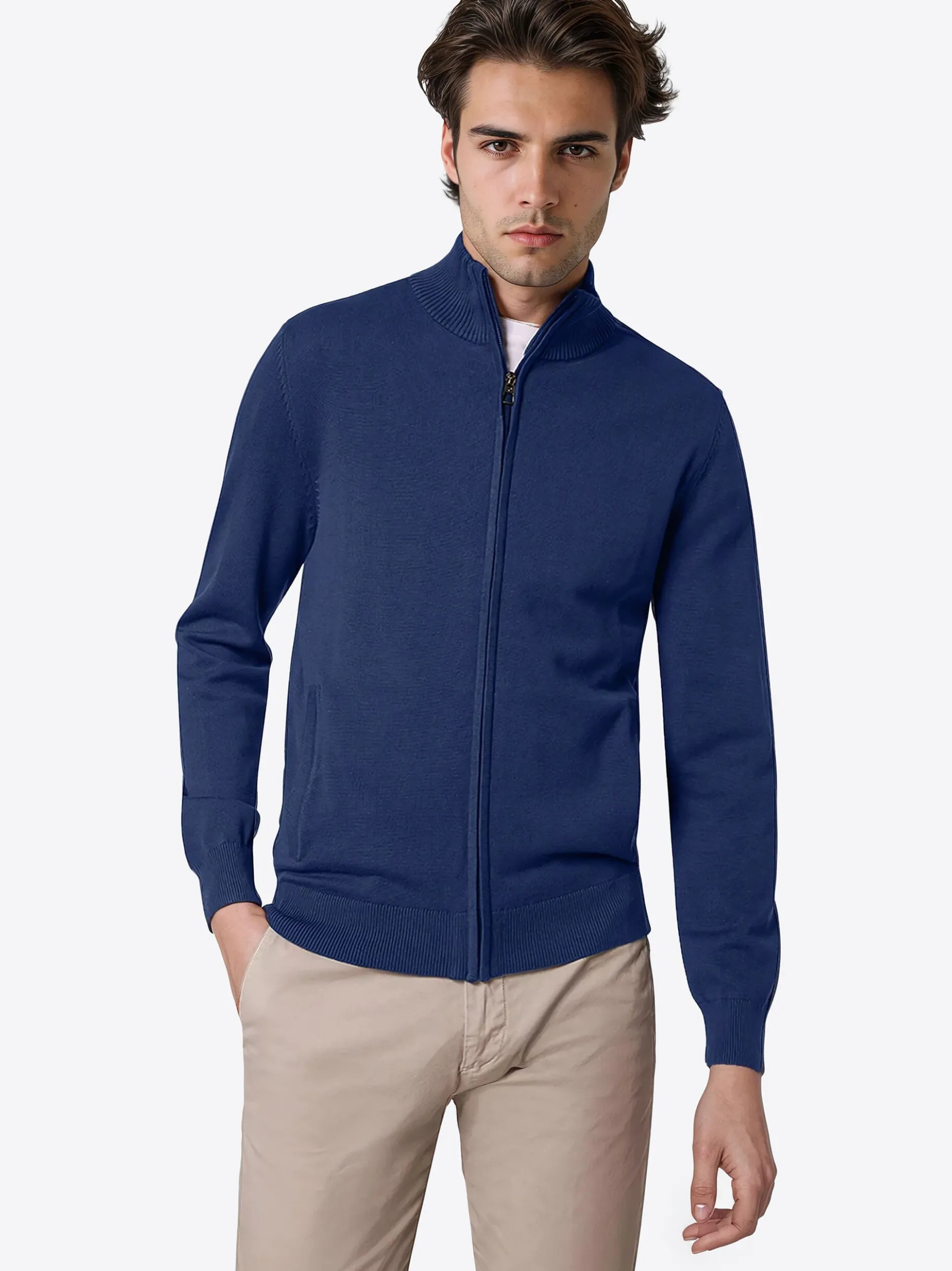 Pierre Cardin Herren Strickjacke in blau
