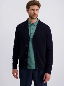 Pierre Cardin Herren Strickjacke in blau