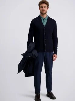 Pierre Cardin Herren Strickjacke in blau