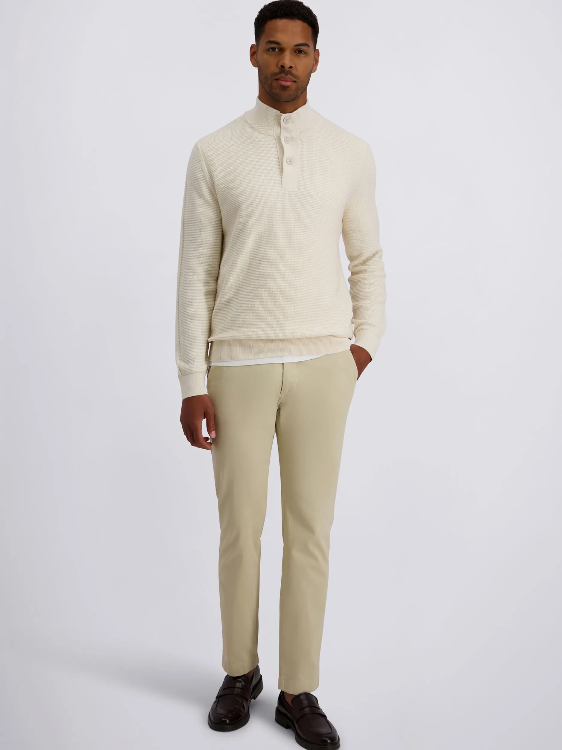 Pierre Cardin Herren Strickpullover in weiß