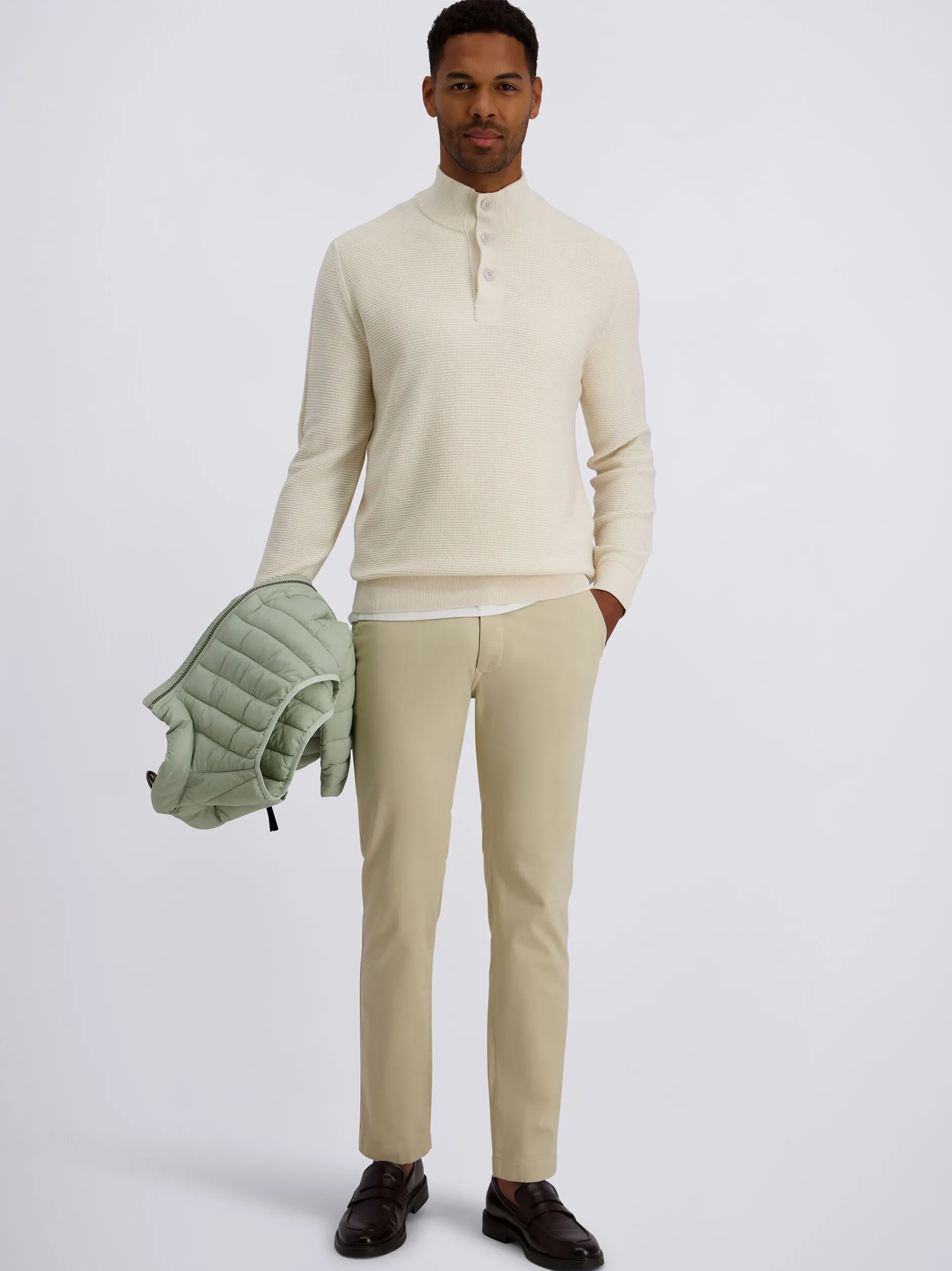 Pierre Cardin Herren Strickpullover in weiß