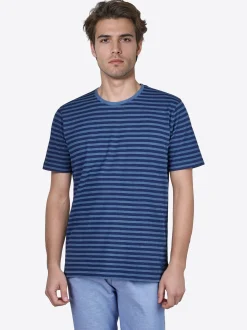 Pierre Cardin Herren T-Shirt in blau - Ärmel: kurzarm