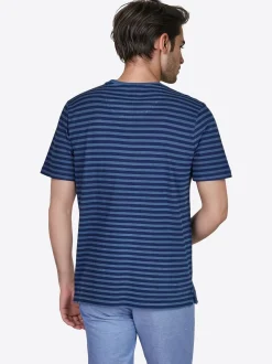 Pierre Cardin Herren T-Shirt in blau - Ärmel: kurzarm
