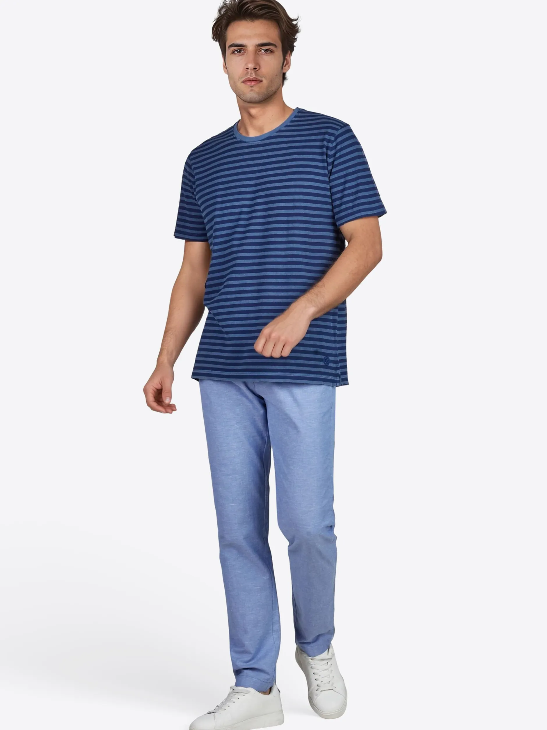 Pierre Cardin Herren T-Shirt in blau - Ärmel: kurzarm