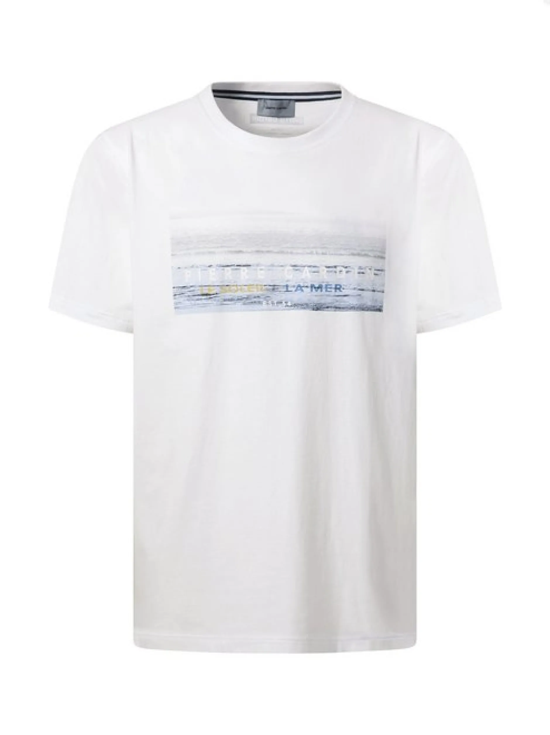 Pierre Cardin Herren T-Shirt in weiß - Ärmel: kurzarm