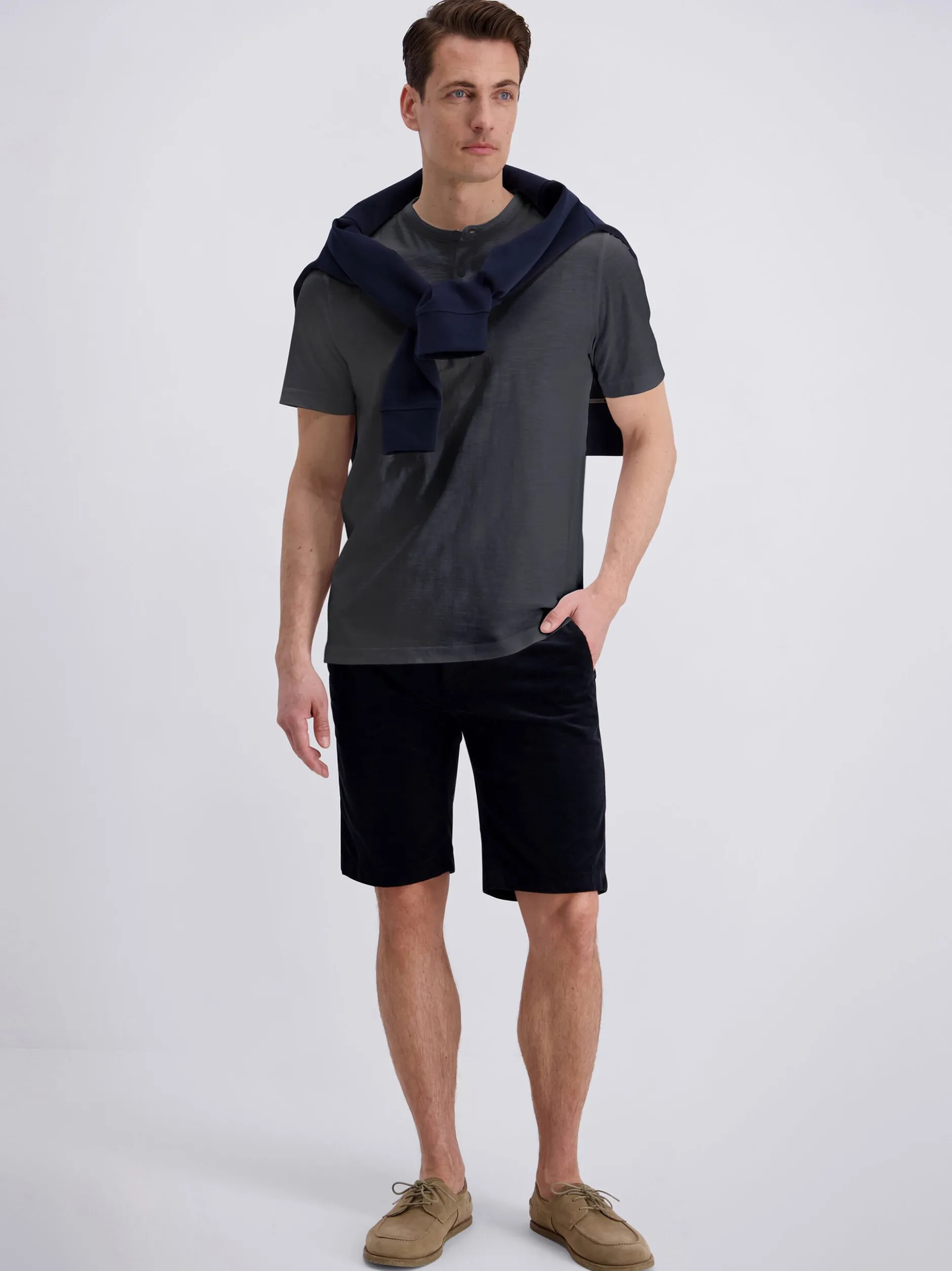Pierre Cardin Herren T-Shirt in blau - Ärmel: kurzarm