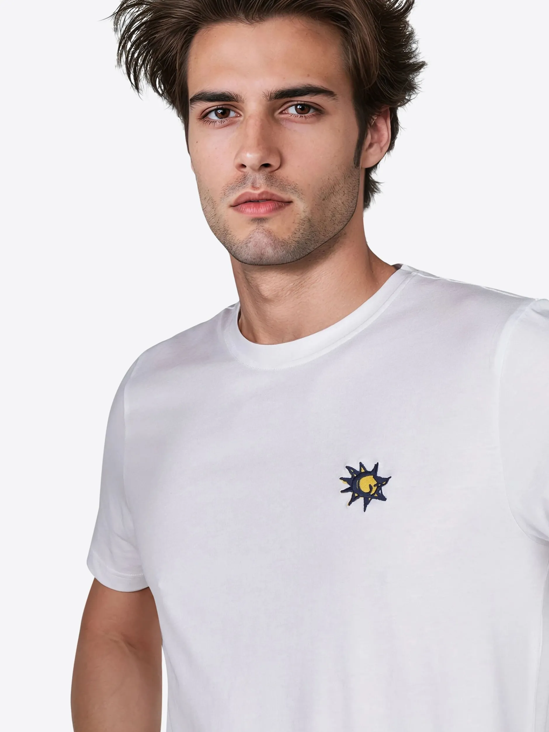 Pierre Cardin Herren T-Shirt in weiß - Ärmel: kurzarm