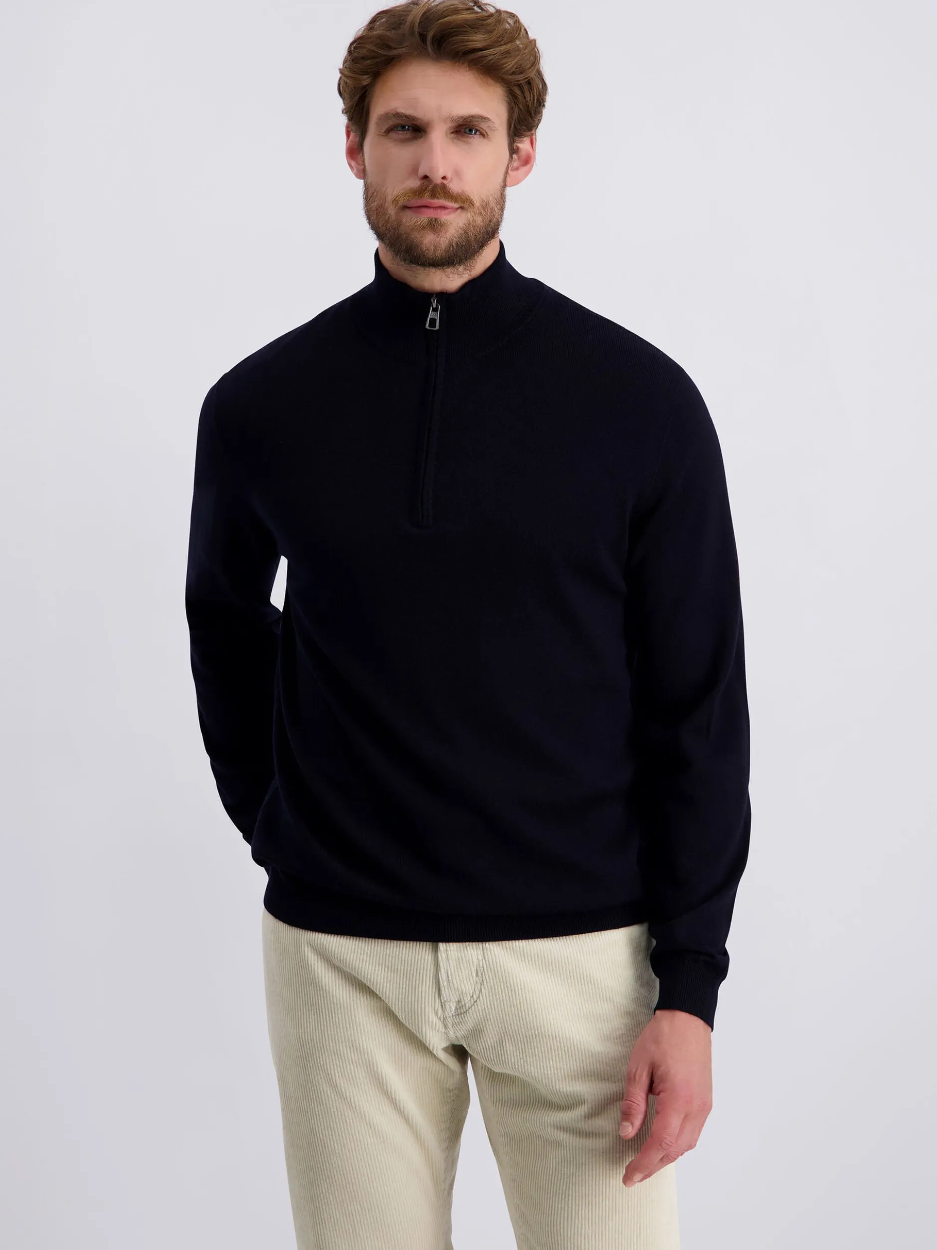 Pierre Cardin Herren Wollpullover in marine