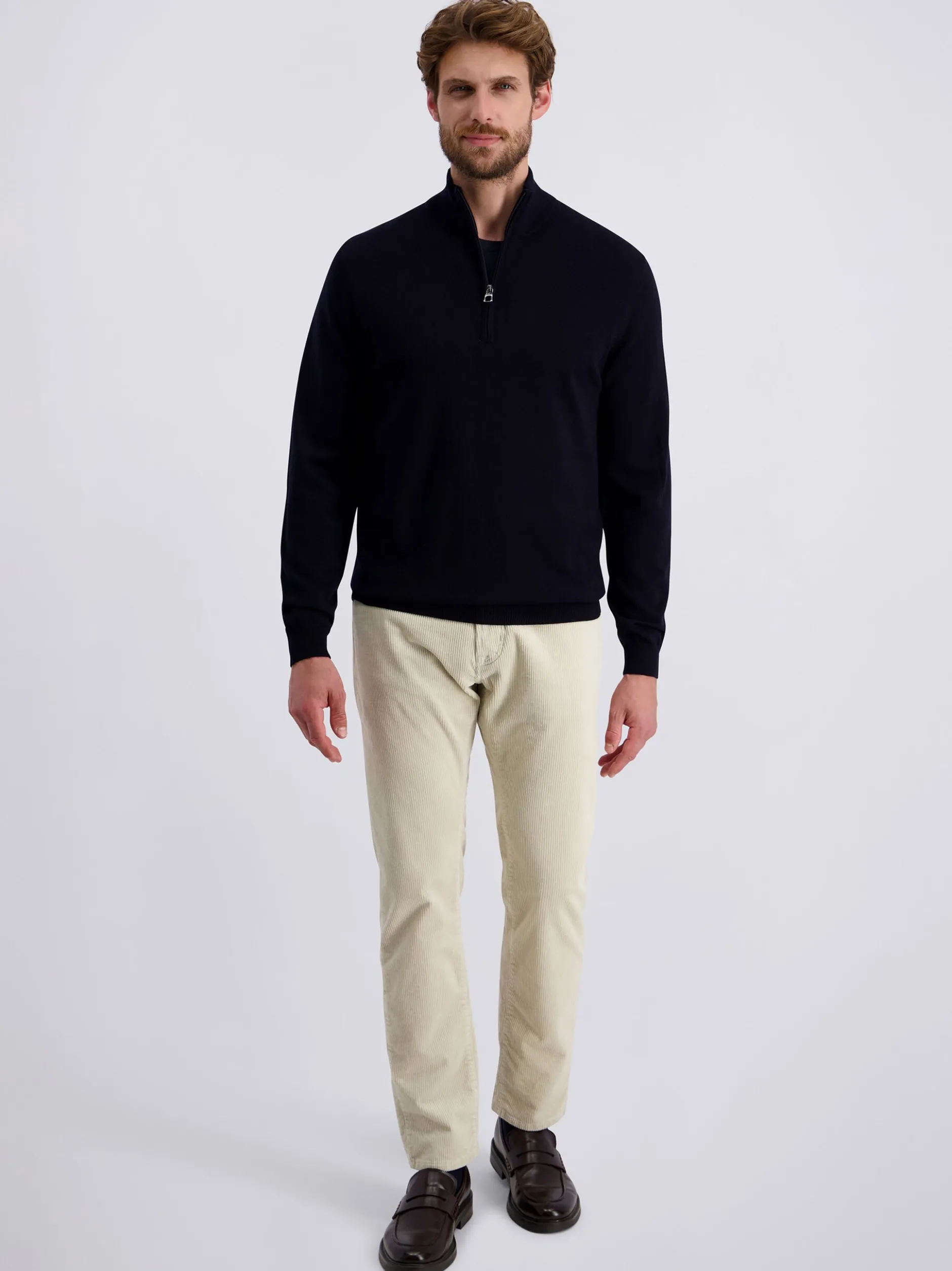 Pierre Cardin Herren Wollpullover in marine