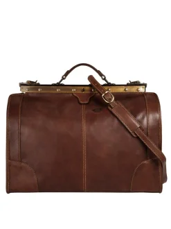 piké Unisex Doktortasche / Reisetasche in braun