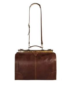 piké Unisex Doktortasche / Reisetasche in braun