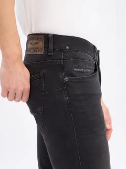 PME Legend Herren Straight Fit Jeans in schwarz