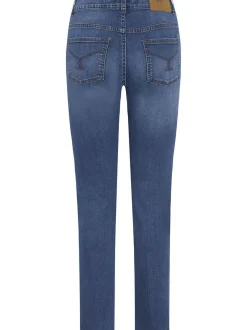 Polo Sylt Damen Jeans in medium stone blau - Länge: lang