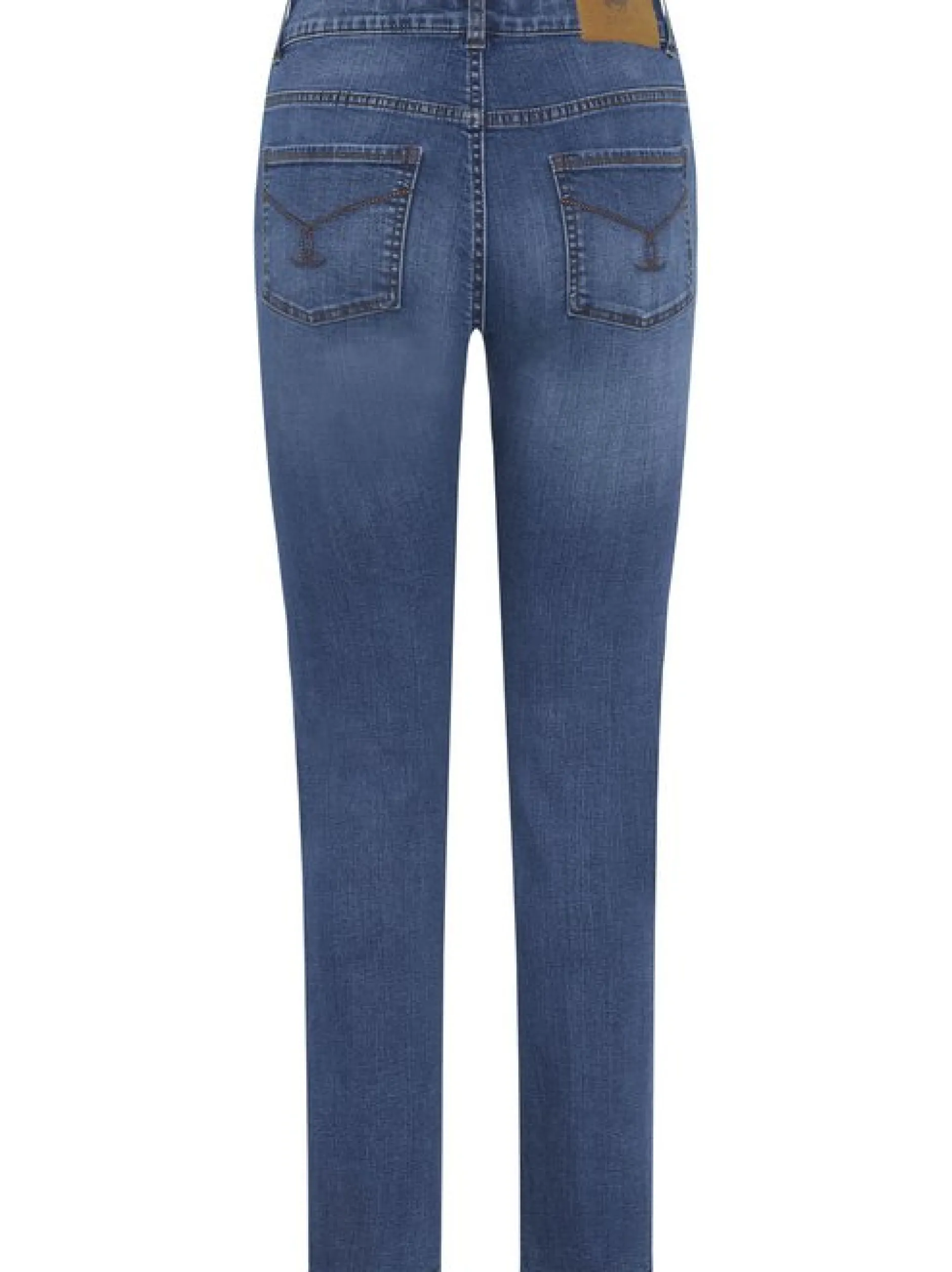 Polo Sylt Damen Jeans in medium stone blau - Länge: lang