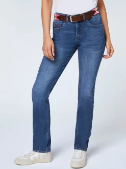 Polo Sylt Damen Jeans in medium stone blau - Länge: lang