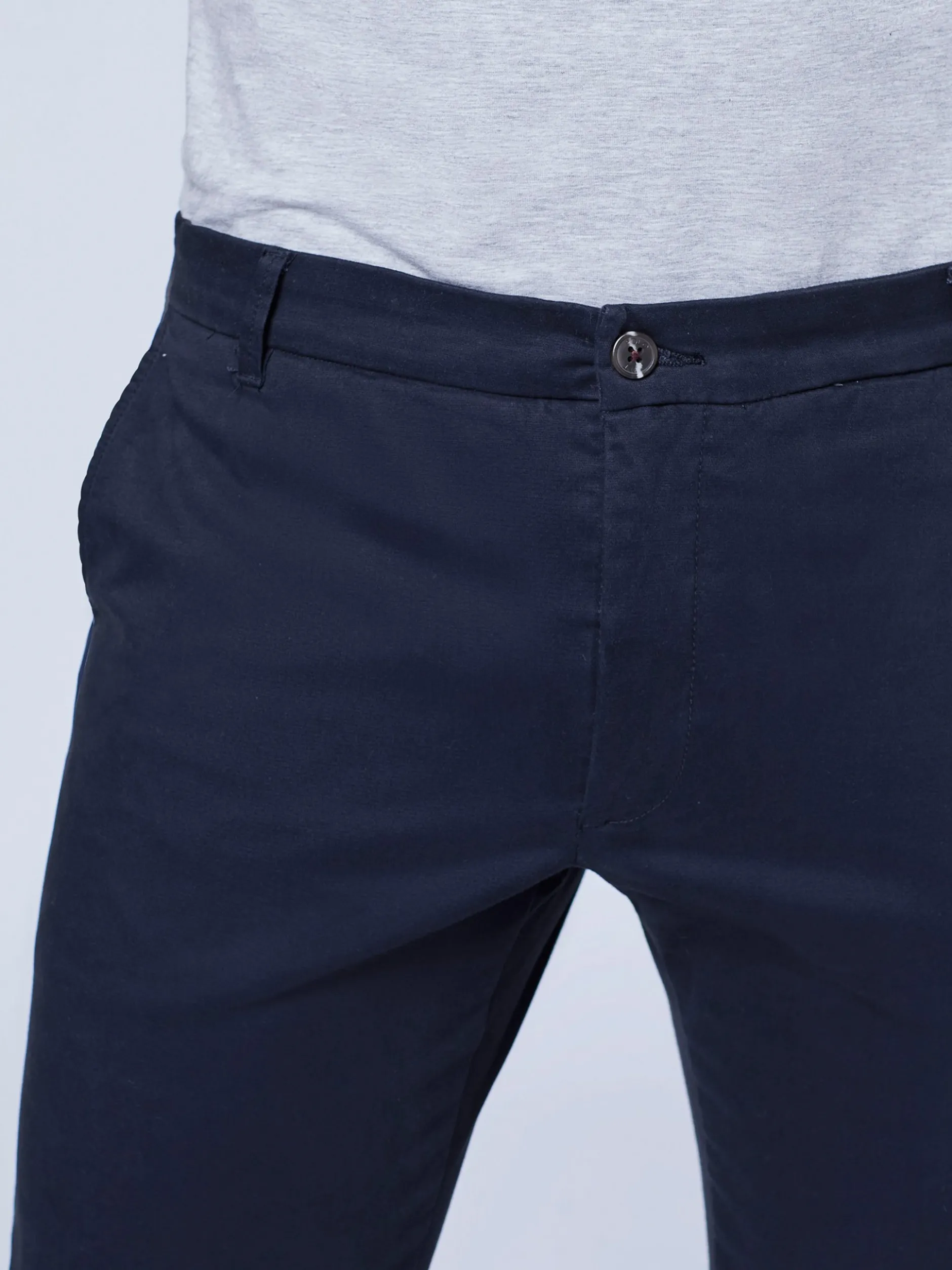 Polo Sylt Herren Chino in marine blau - Länge: lang