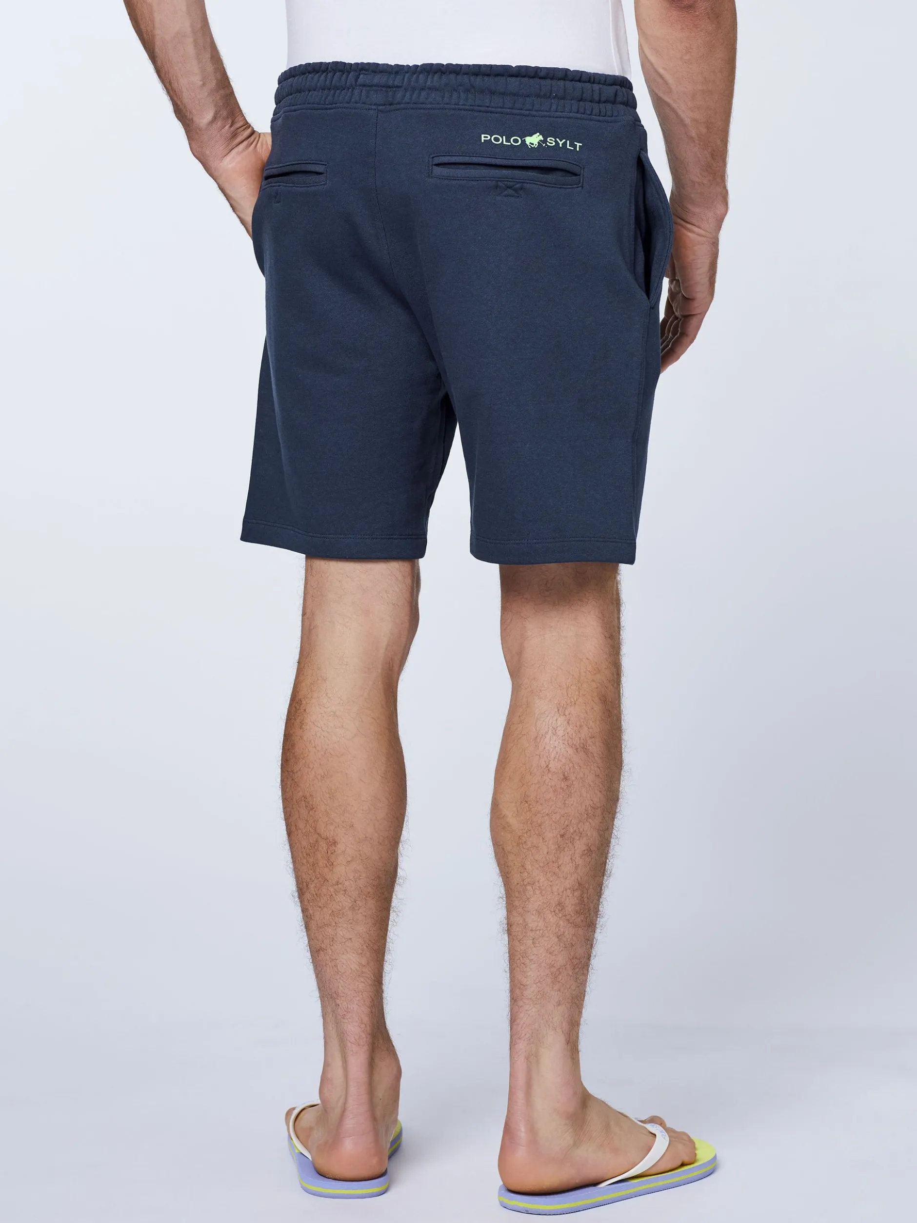 Polo Sylt Herren Shorts in marine blau - Länge: kurz