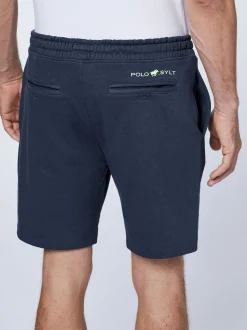 Polo Sylt Herren Shorts in marine blau - Länge: kurz