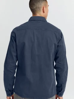11 Project Herren Langarmhemd - PRJohann in blau