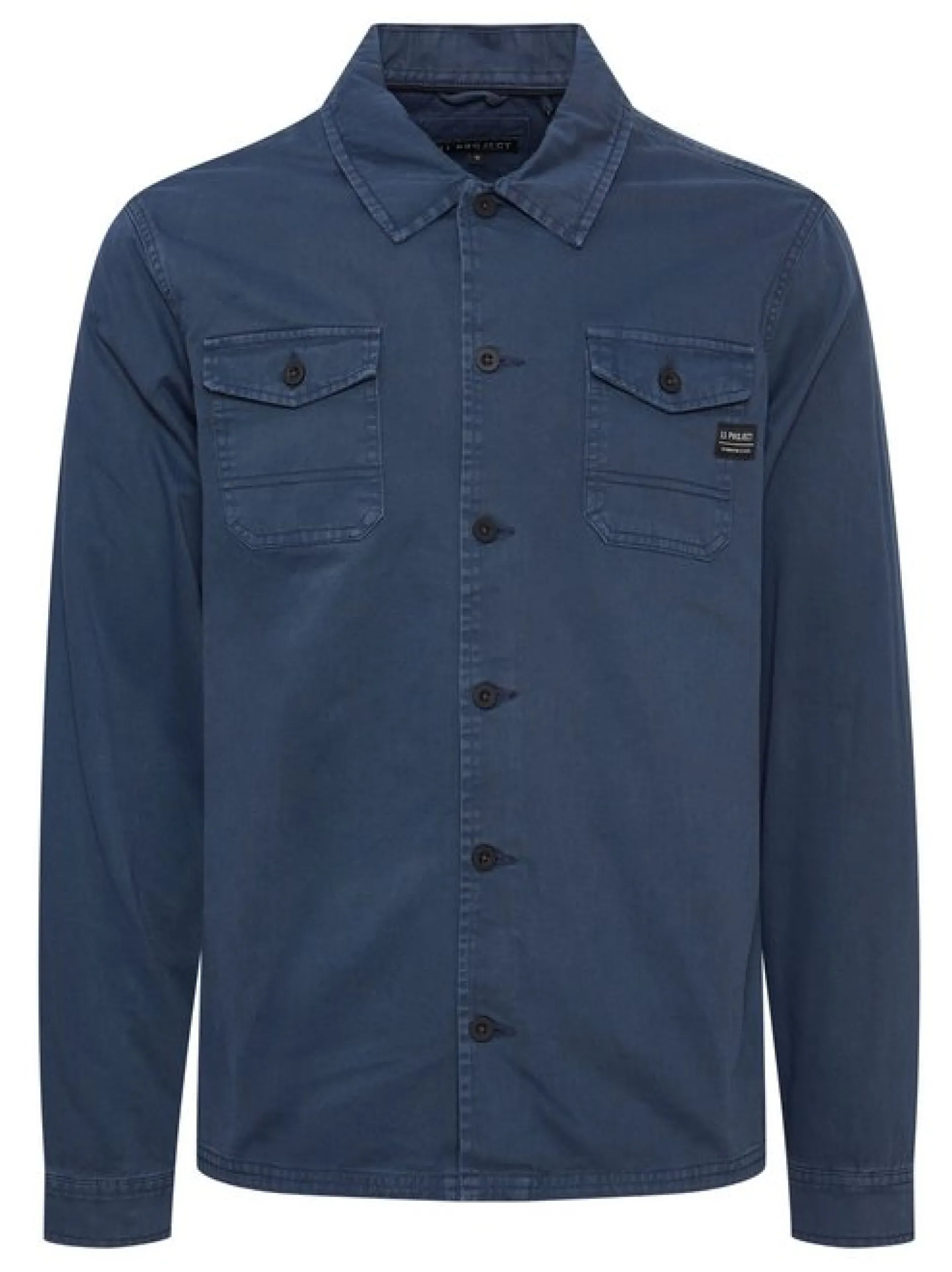11 Project Herren Langarmhemd - PRJohann in blau