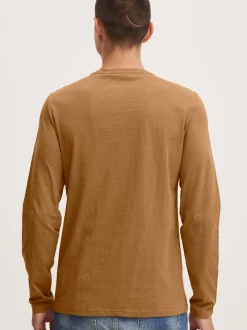 11 Project Herren Langarmshirt- PRFrodin in braun