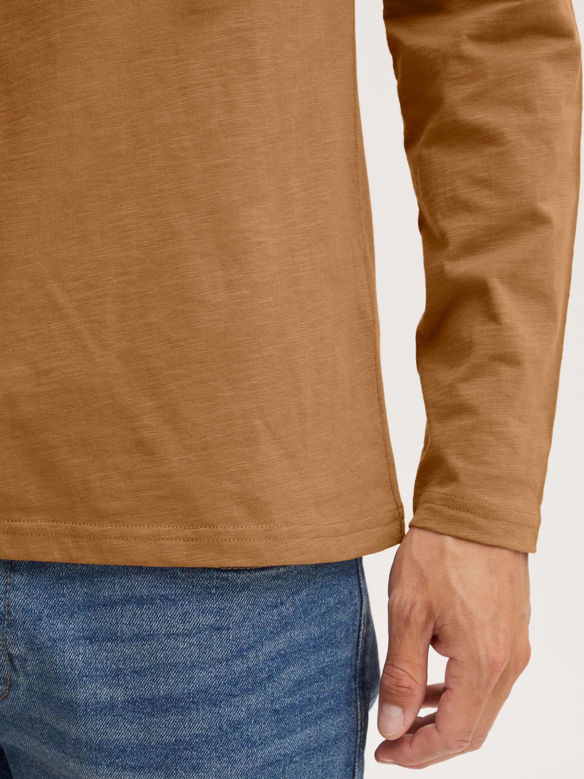 11 Project Herren Langarmshirt- PRFrodin in braun