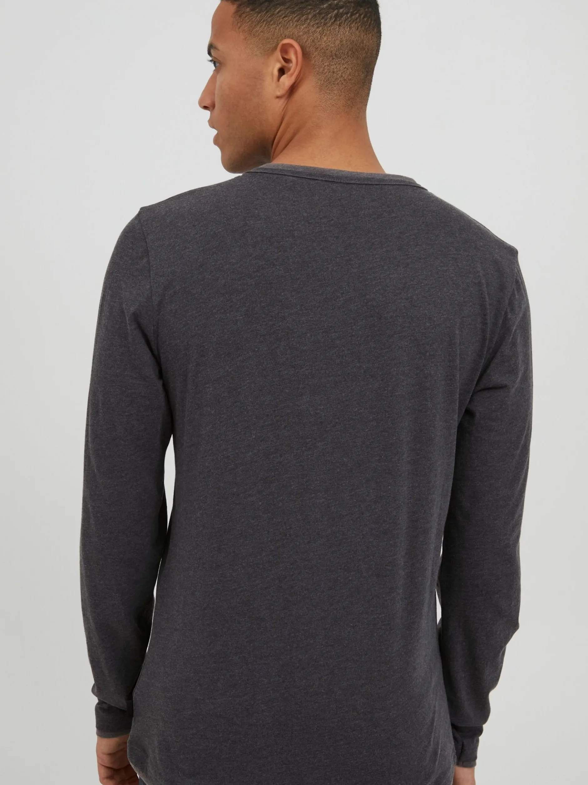 11 Project Herren Langarmshirt - PRVenko in anthrazit