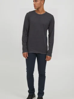 11 Project Herren Langarmshirt - PRVenko in anthrazit