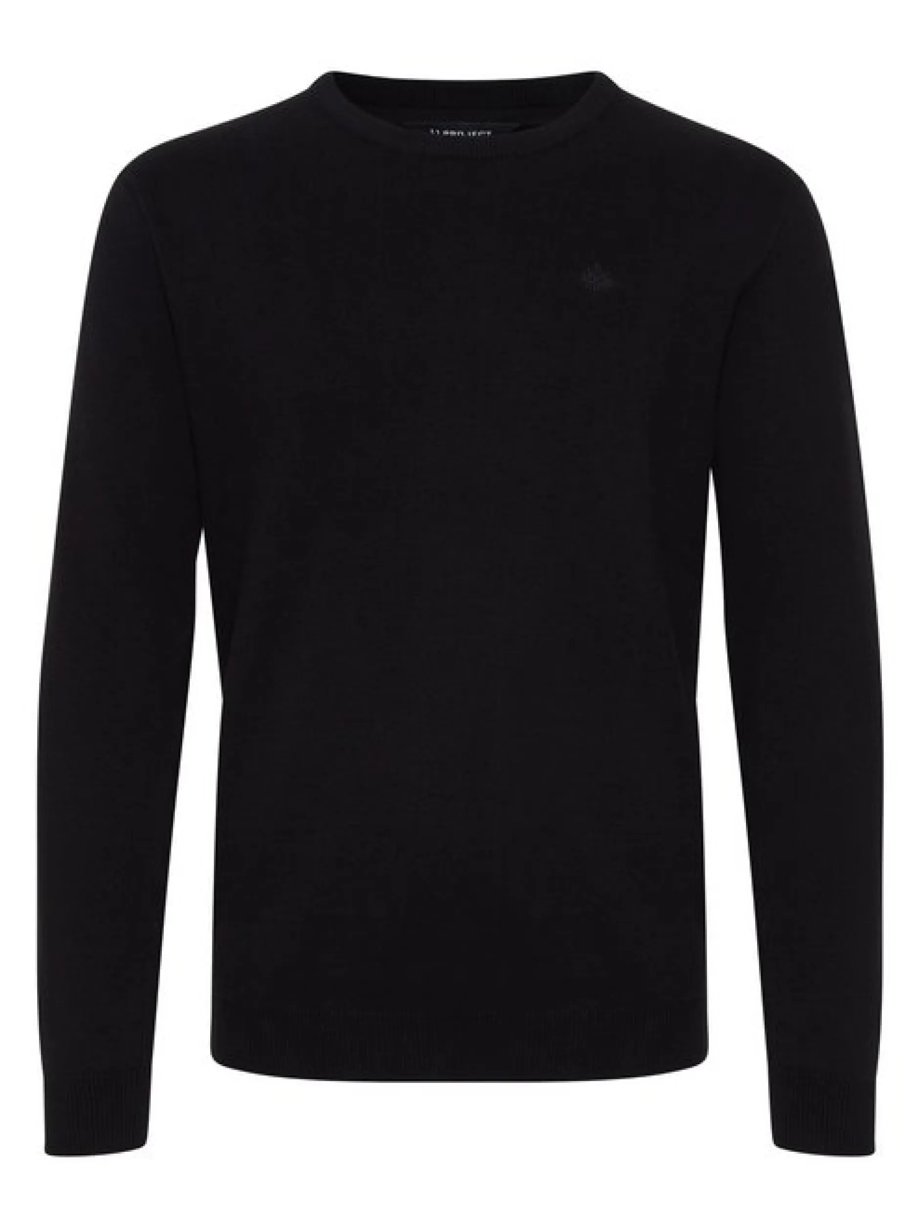 11 Project Herren Rundhalspullover - PRSandro in schwarz