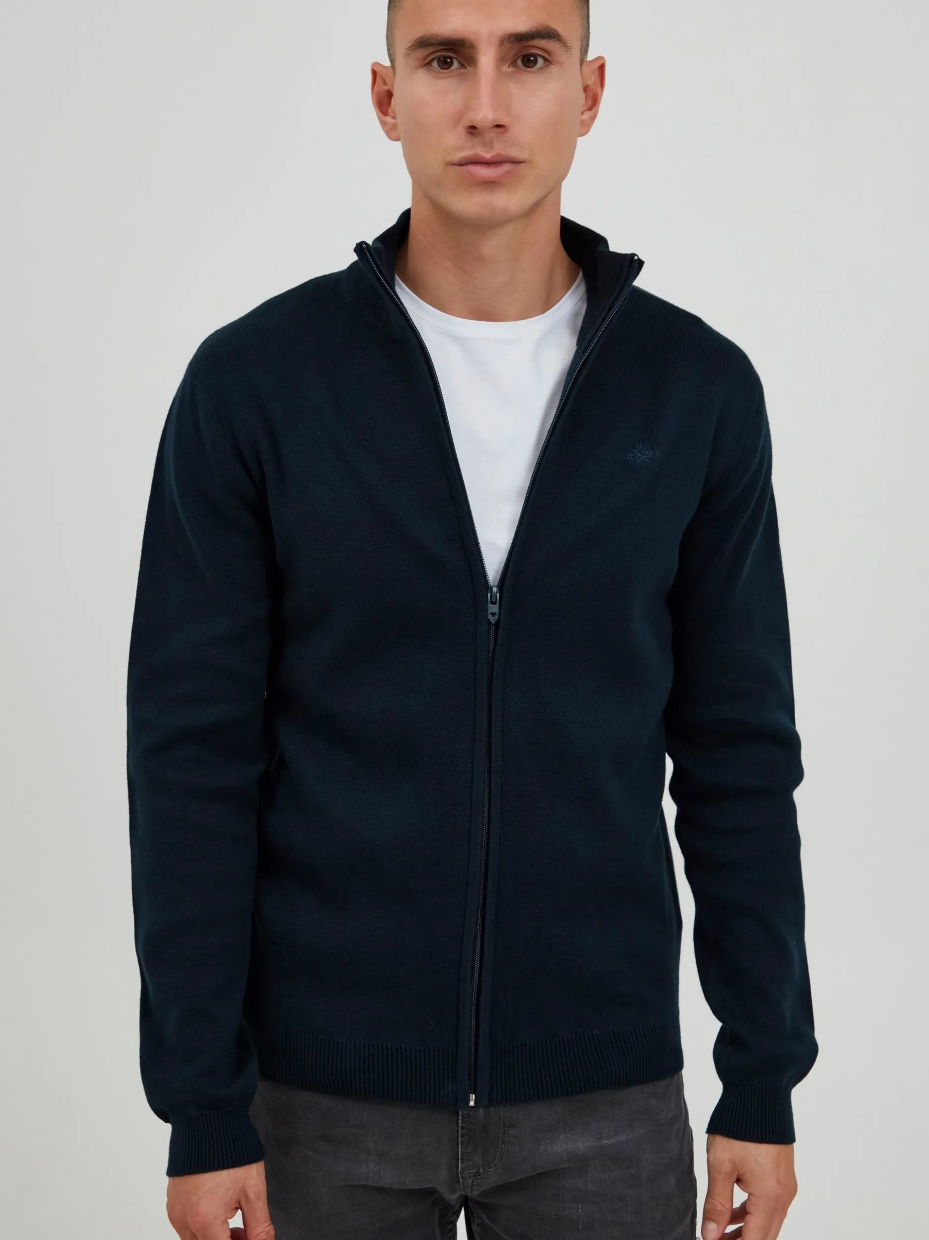 11 Project Herren Strickjacke - PRSandor in blau