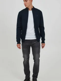 11 Project Herren Strickjacke - PRSandor in blau