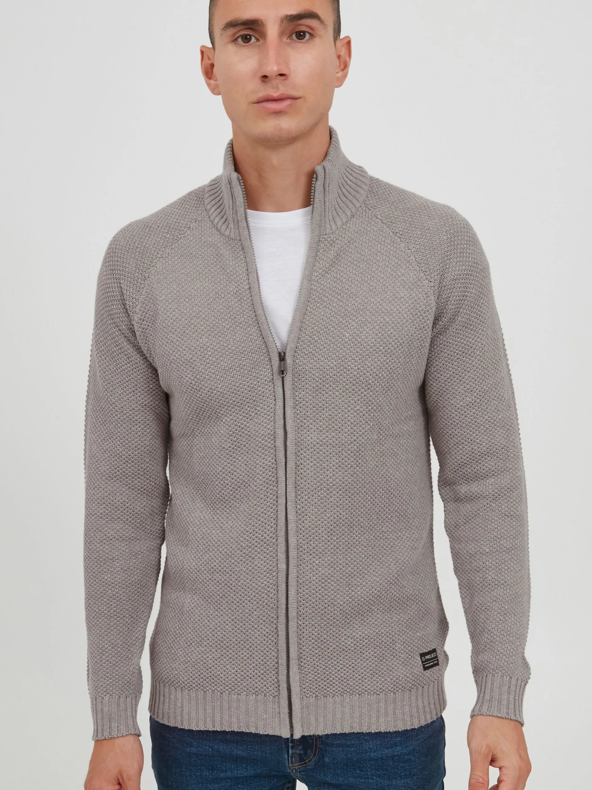 11 Project Herren Strickjacke - PRSteffan in grau