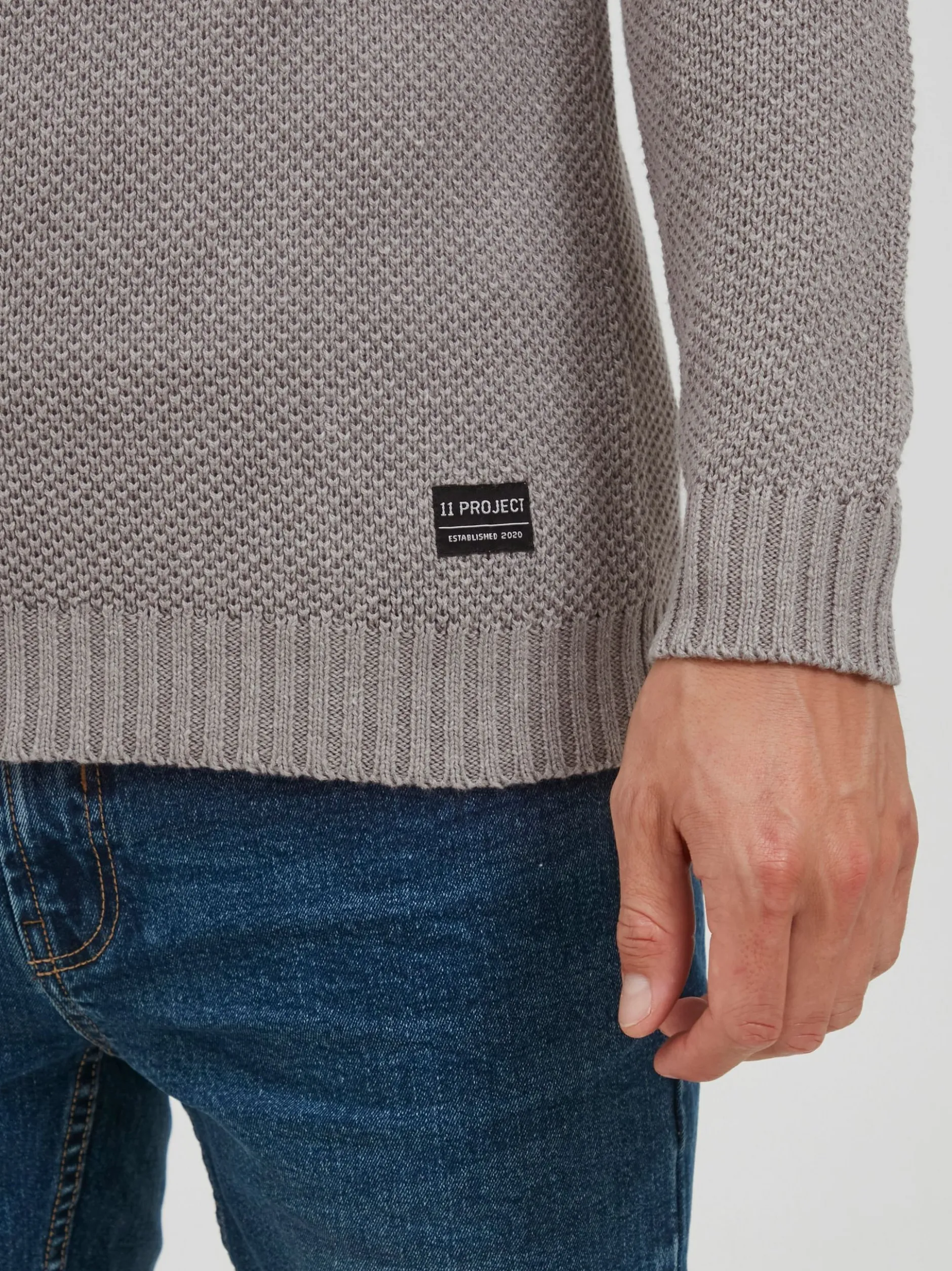 11 Project Herren Strickjacke - PRSteffan in grau