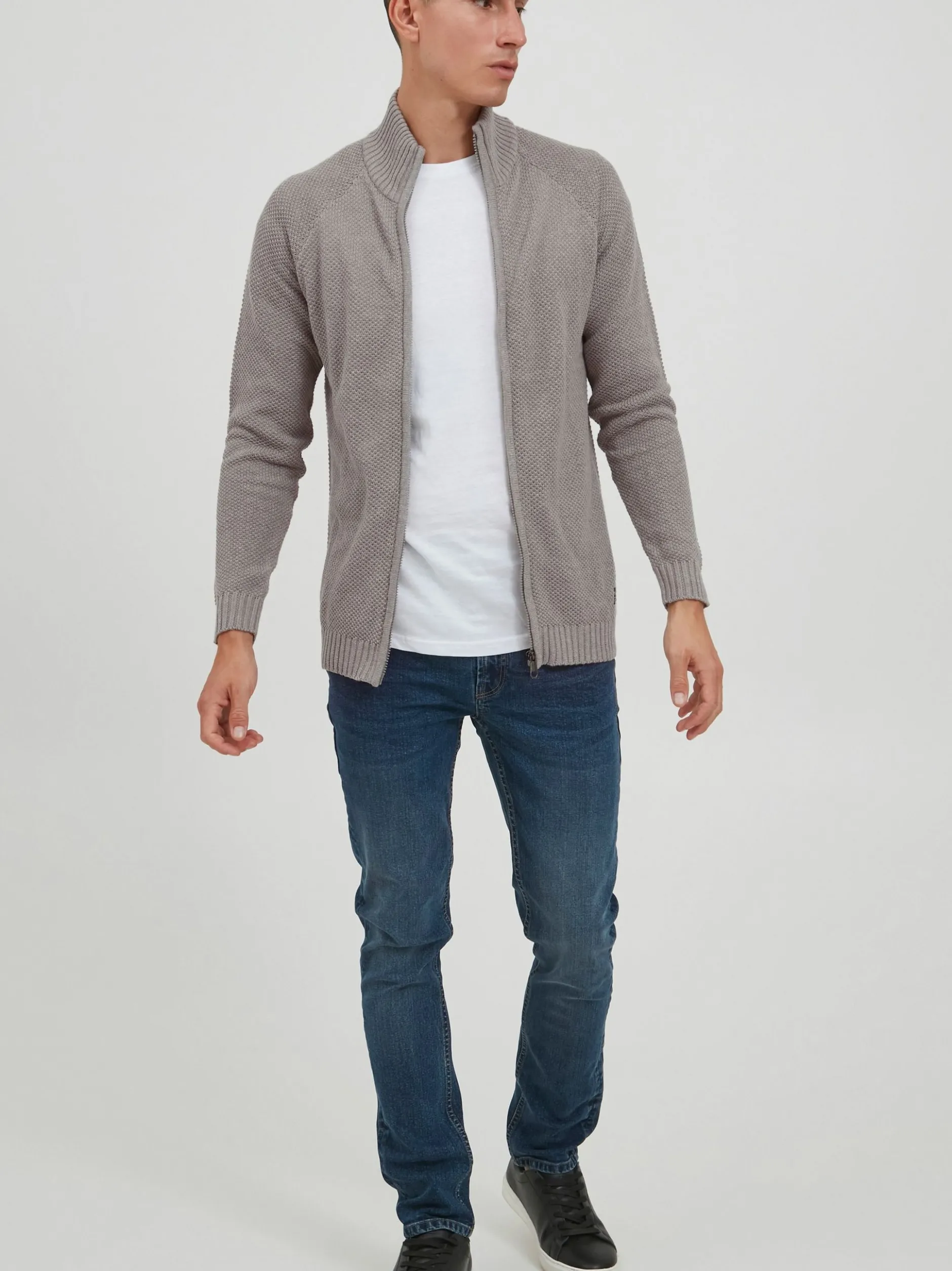 11 Project Herren Strickjacke - PRSteffan in grau