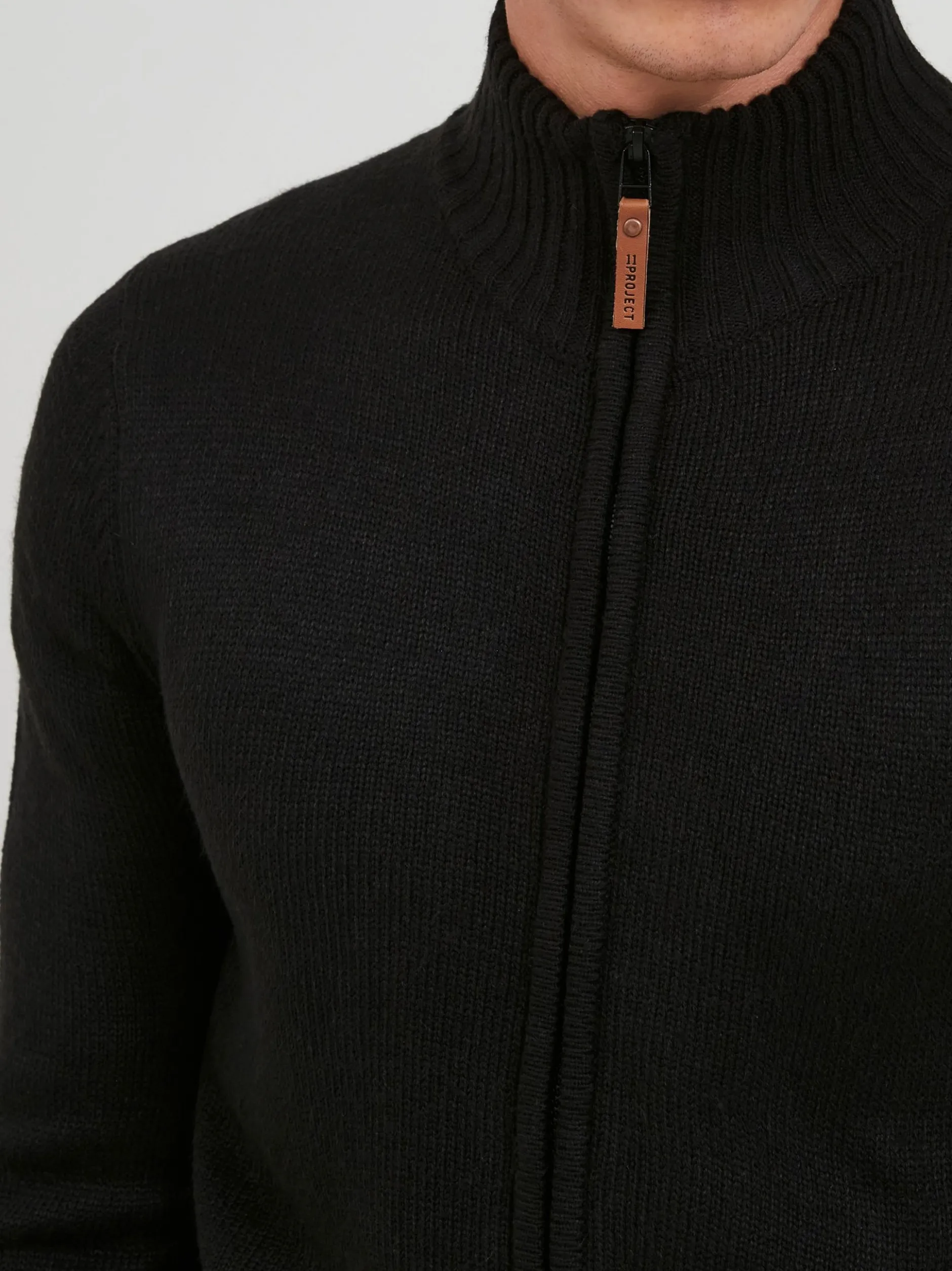 11 Project Herren Strickjacke - PRNoldi in schwarz