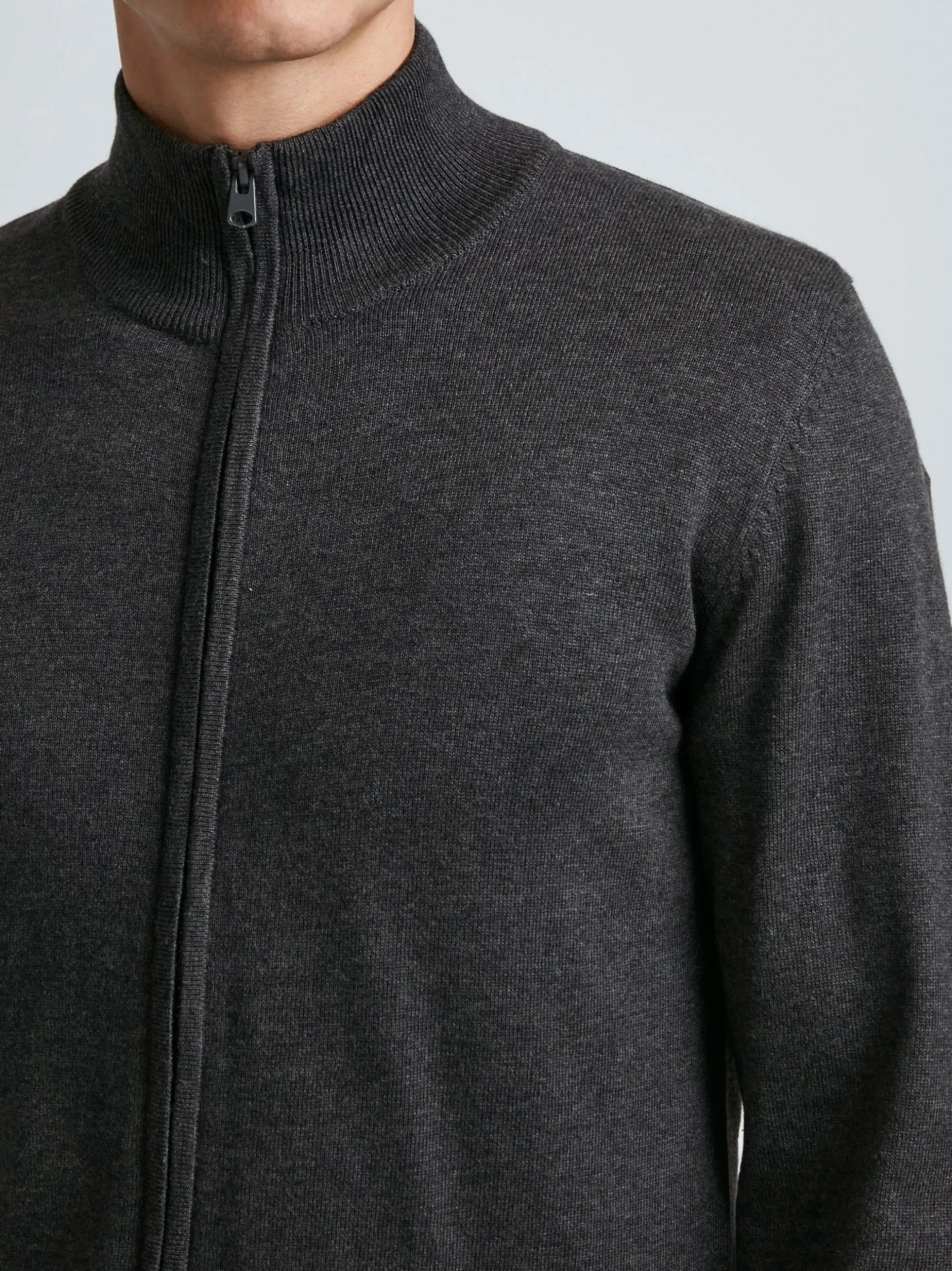 11 Project Herren Strickjacke - PRMelker in anthrazit