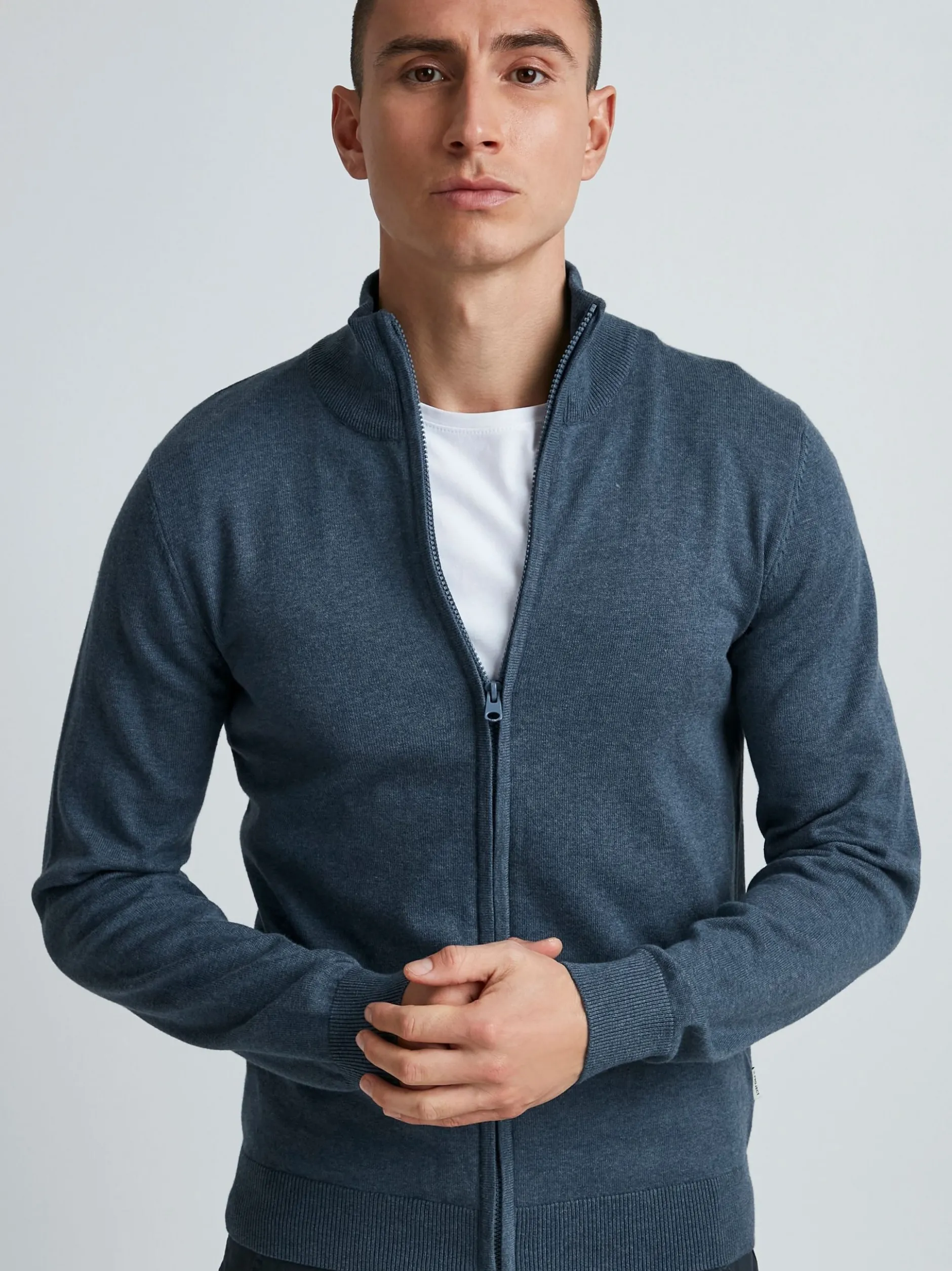 11 Project Herren Strickjacke - PRMelker in blau