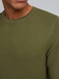 11 Project Herren Strickpullover - PRFrode in grün