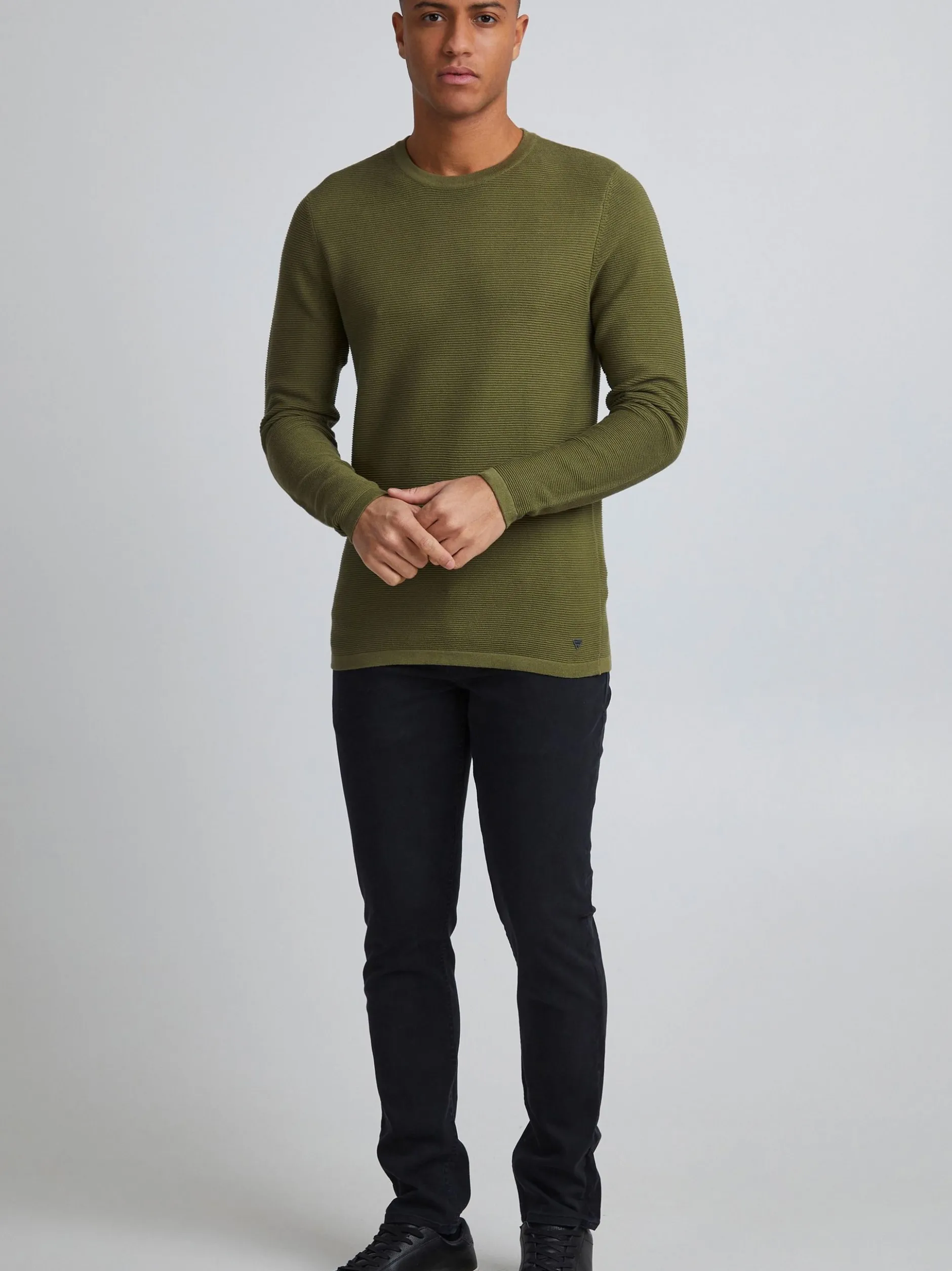 11 Project Herren Strickpullover - PRFrode in grün