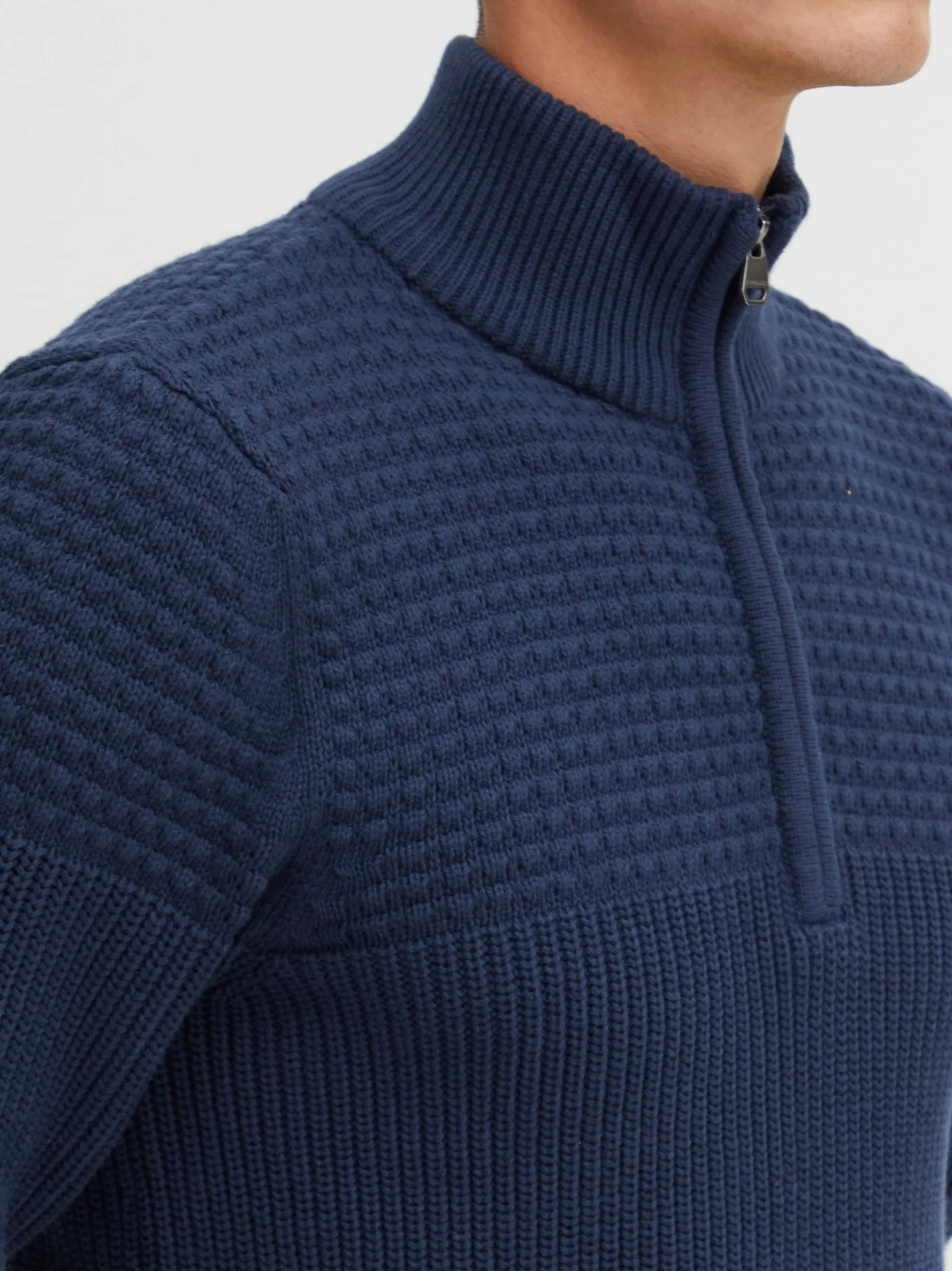 11 Project Herren Strickpullover - PRAdam in blau