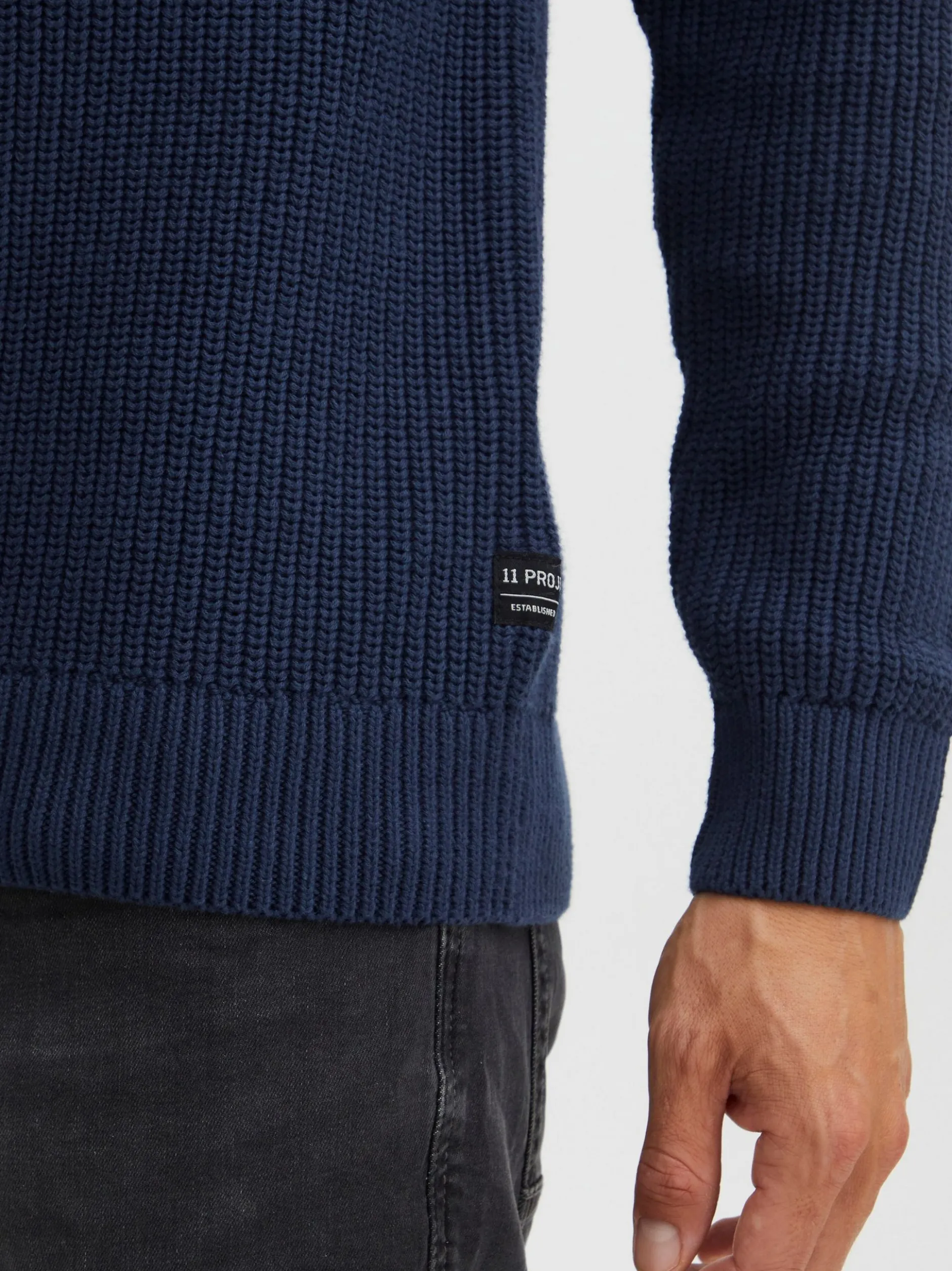11 Project Herren Strickpullover - PRAdam in blau
