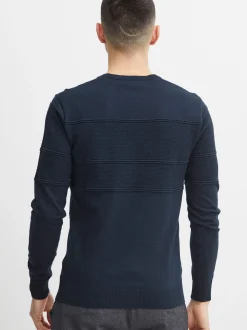 11 Project Herren Strickpullover - PRYannis in blau