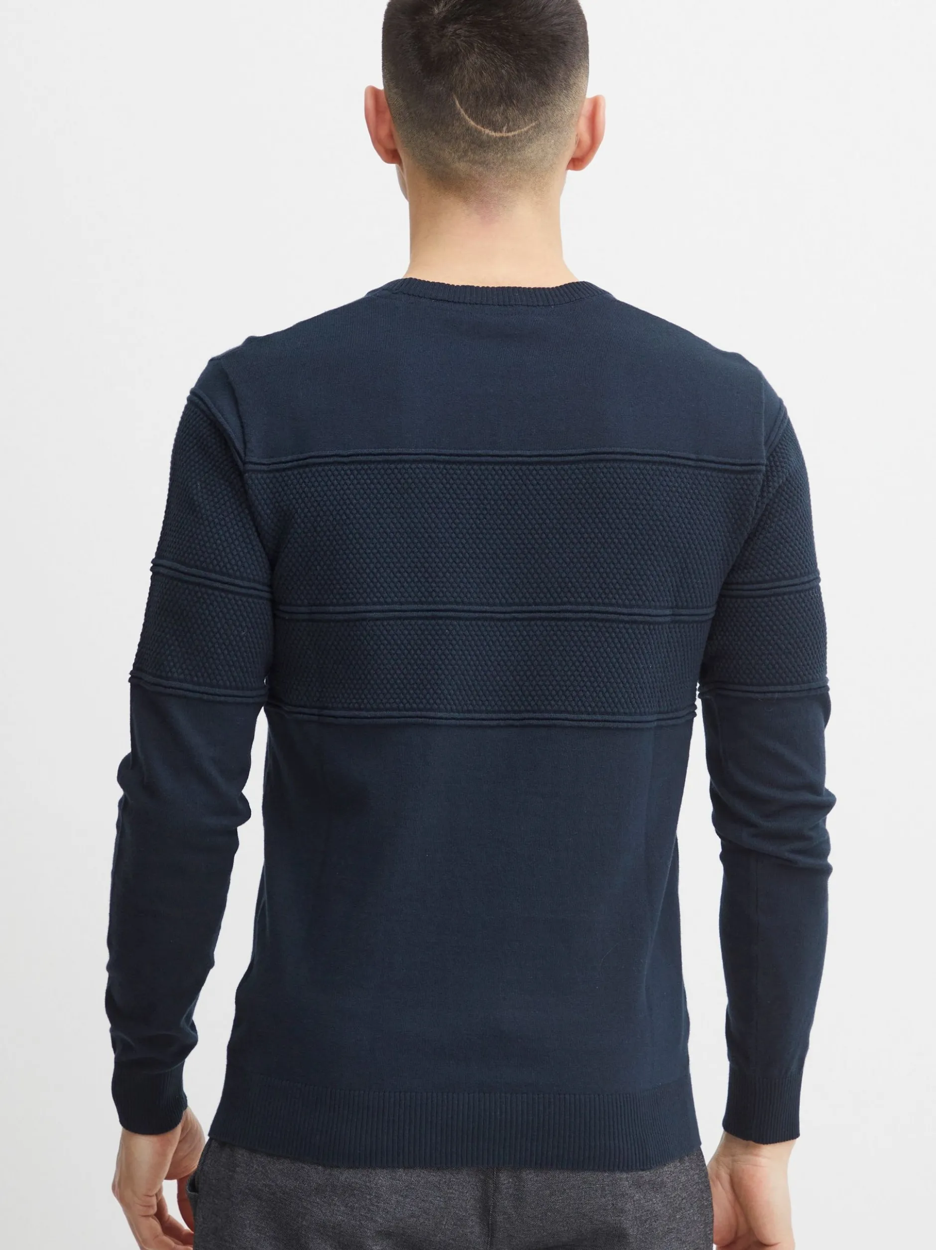 11 Project Herren Strickpullover - PRYannis in blau