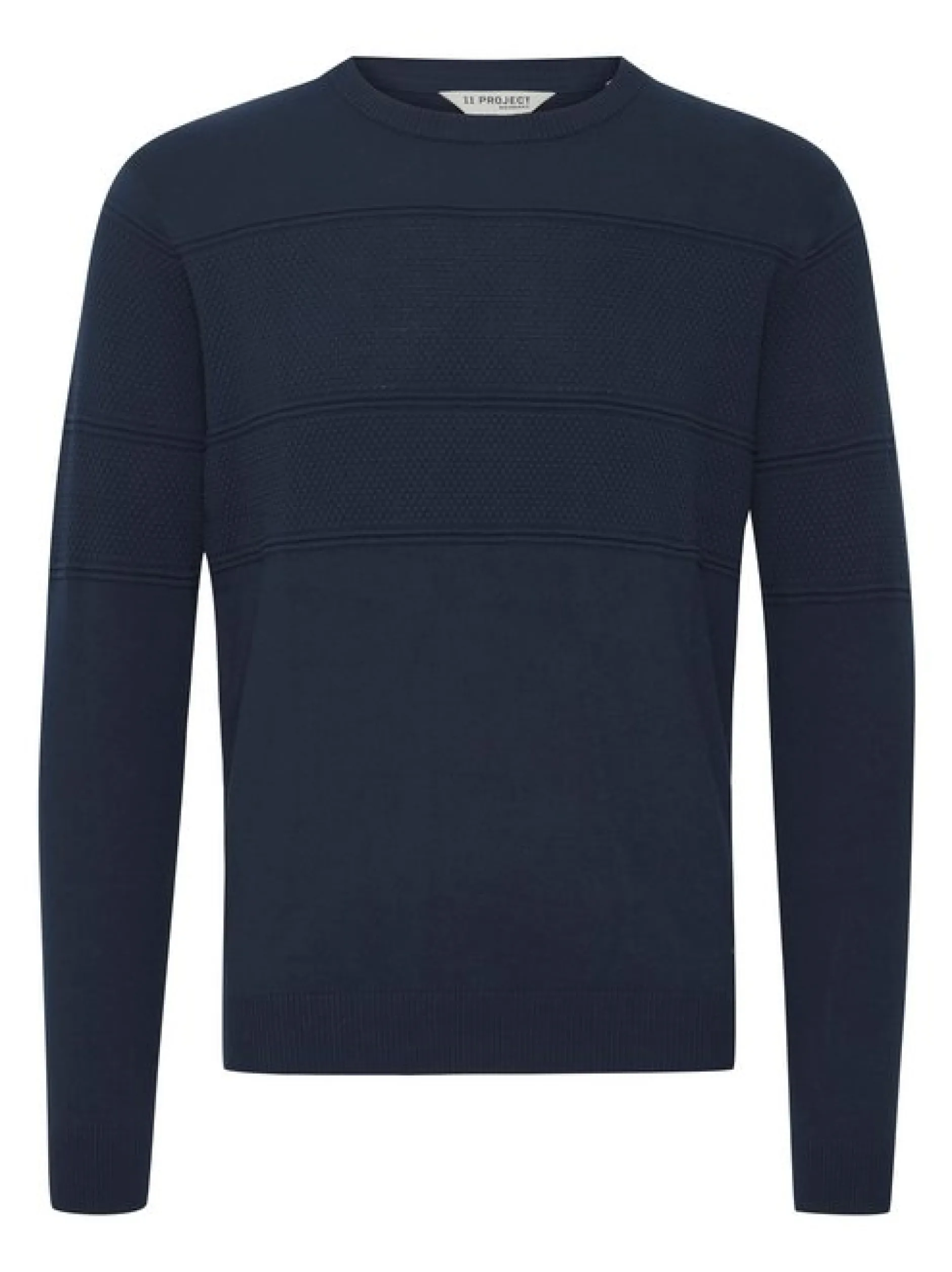 11 Project Herren Strickpullover - PRYannis in blau