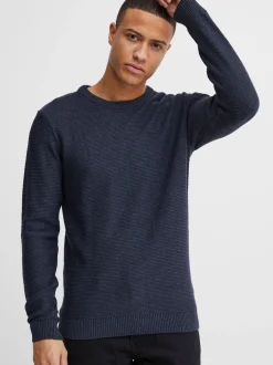 11 Project Herren Strickpullover - PRTill in blau