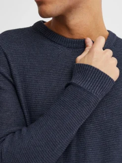 11 Project Herren Strickpullover - PRTill in blau