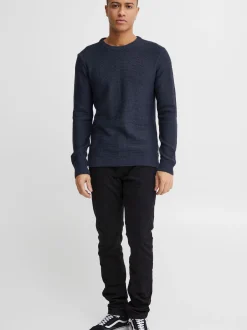 11 Project Herren Strickpullover - PRTill in blau